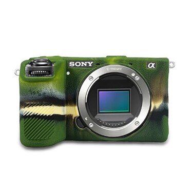 STSEETOP Camera Case for Sony A6700 Protective Silicone DSLR Skin Cover Detachable Cage Shockproof Dustproof Camouflage