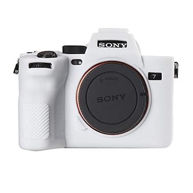 STSEETOP Camera Case for Sony A74 A7M4 A7IV Protective Silicone DSLR Skin Cover Detachable Cage Shockproof Dustproof White