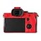 STSEETOP Camera Case for Sony A74 A7M4 A7IV Protective Silicone DSLR Skin Cover Detachable Cage Shockproof Dustproof Red