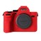 STSEETOP Camera Case for Sony A74 A7M4 A7IV Protective Silicone DSLR Skin Cover Detachable Cage Shockproof Dustproof Red