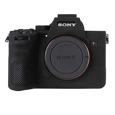 STSEETOP Camera Case for Sony A74 A7M4 A7IV Protective Silicone DSLR Skin Cover Detachable Cage Shockproof Dustproof Black