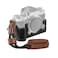 SMALLRIG XT5 Half Case with Wrist Strap and Shutter Button Retro Style Leather Camera Case with Aluminum Baseplate XT5 Camera Case Cover for FUJIFILM XT53927