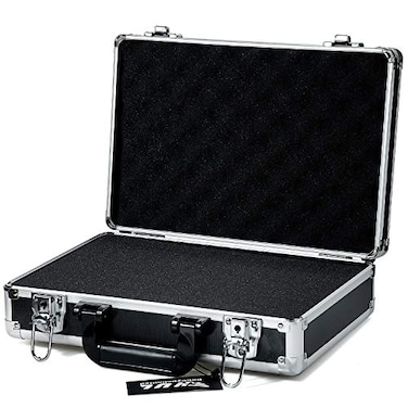 HUL 16in TwoTone Aluminum Case with Customizable Pluck Foam Interior for Test Instruments Cameras Tools Parts and Accessories