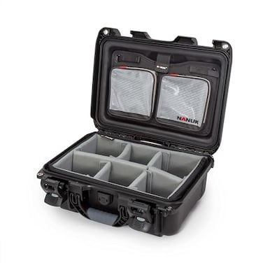 Nanuk R 915 EcoFriendly Waterproof Hard Case with Lid Organizer and Dividers Black