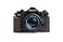 BolinUS A1 Case Handmade Genuine Real Leather Half Camera Case Bag Cover for Canon New AE1 AE1P A1 with Handle Camera with Hand Strap Coffee
