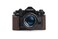 BolinUS A1 Case Handmade Genuine Real Leather Half Camera Case Bag Cover for Canon New AE1 AE1P A1 with Handle Camera with Hand Strap Coffee