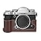 Rieibi Fuji XT5 PU Leather Half Case Quality Body Protective Grip for Fujifilm XT5 Digital Camera Coffee Beauty