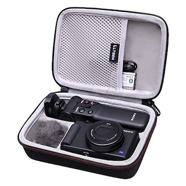 L LTGEM Camera Case Compatible with Sony ZV1F ZV1 ZV1 II Vlog Digital Camera Tripod Microphone and Vlogger Accessory Kit BlackGray