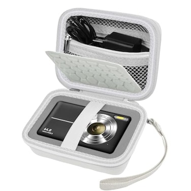 Comecase Carrying Protective Case for Digital Camera for CAMKORYfor Kodak Pixprofor Canon PowerShot ELPH 180190 for Sony DSCW800 DSCW830 Cameras for TravelBag Only White