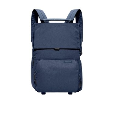 BREVITE The Runner Compact Camera Backpacks for Photographers A Minimalist Travelfriendly Photography Backpack Compatible With Both Laptop DSLR Accessories 18L Moonlit Blue