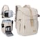 BAGSMART Camera Backpack DSLR Camera Bag Backpacks for Photographers Waterproof AntiTheft Photography Backpack with 15 Inch Laptop Compartment Tripod Holder Ivory White