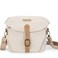 BAGSMART Camera Bag SLR DSLR Canvas Crossbody Camera Case Compact Camera Shoulder Bag with Rain Cover for Women and Men Ivory White