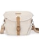 BAGSMART Camera Bag SLR DSLR Canvas Crossbody Camera Case Compact Camera Shoulder Bag with Rain Cover for Women and Men Ivory White