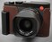 LIM'S LIMS Genuine Italy Leather Camera Half Case Metal Grip Dovetail Plate for Leica Q3 Brown