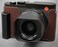 LIM'S LIMS Genuine Italy Leather Camera Half Case Metal Grip Dovetail Plate for Leica Q3 Brown