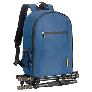TARION Camera Bag Backpack for Photographers Photography Camera Backpack with Laptop Compartment Waterproof Raincover Photo Backpack Bag Blue TBM
