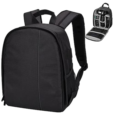 Lizbin Camera Backpack Professional Camera Bag for DSLRSLR Mirrorless Camera Photography Backpack Case for Women Men Photographers Camera Case Compatible with Canon Nikon Sony Digital Lens Grey