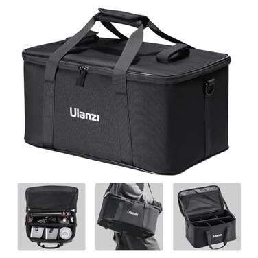 ULANZI Carrying Bag with Movable Foam Padded for Studio Light Light Stands Mini Softboxes Durable Oxford Cloth Transit Bag Travel Case with Shoulder Strap Handle 1713 x 1083 x 827OM01