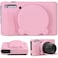 SZHSYJY Camera Case for Canon PowerShot SX740 SX730 Digital CameraSoft Silicone Protective Bag Removable Lens CoverAntiScratch Slim Fit Lightweight Protective CasePink
