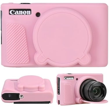 SZHSYJY Camera Case for Canon PowerShot SX740 SX730 Digital CameraSoft Silicone Protective Bag Removable Lens CoverAntiScratch Slim Fit Lightweight Protective CasePink