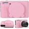 SZHSYJY Camera Case for Canon PowerShot SX740 SX730 Digital CameraSoft Silicone Protective Bag Removable Lens CoverAntiScratch Slim Fit Lightweight Protective CasePink
