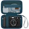 Canboc Carrying Case for Fujifilm X100V X100VI X100F X100S XE5 Digital Camera Zipper Mesh Pocket fit USB Cable Blue Case Only