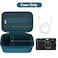 Canboc Carrying Case for Fujifilm X100V X100VI X100F X100S XE5 Digital Camera Zipper Mesh Pocket fit USB Cable Blue Case Only