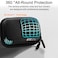 FiTSTILL Black PU Mini Carrying Case for DJI Osmo Action 6Action 5 ProAction 4Action 3Osmo 360Nano Double Zipper Design DJI 65 Pro43 Camera with Protective Frame Osmo 360Nano Accessories
