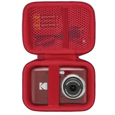 Lebakort Storage Case Compatible with KODAK PIXPRO Friendly Zoom FZ45 FZ55 16MP Digital Camera Red Case