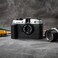 DBZZ for pentax 17 case Handmade Genuine Leather Camera Protective Half Camera case for Pentax 17 Black