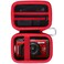 Lebakort Storage Case Compatible with OM SYSTEM Tough TG7 OLYMPUS Tough TG6 TG5 TG4 Underwater Digital Camera Black Red Case