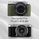 VOVMOEYA Protective Camera Case Kit for Fujifilm XM5 Mirrorless CameraFor Fuji XM5 Half Case Fuji XM5 Camera Cover With Front Lens Cap With Shoulder StrapGREEN