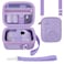 ALKOO Instant Print Camera Case Compatible with Gofunly Camera Digital Camera Bag for Esoxofforefor LETSHAHAfor JPVERLYfor Hangrui Storage for Printer Paper and 32GB SD Card Purple Box Only