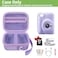 ALKOO Instant Print Camera Case Compatible with Gofunly Camera Digital Camera Bag for Esoxofforefor LETSHAHAfor JPVERLYfor Hangrui Storage for Printer Paper and 32GB SD Card Purple Box Only