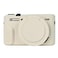 Easy Hood G7X Mark II Case Protective Case for Canon Powershot G7X Mark II Digital Camera Removable Lens Cover Silicone Sleeve Soft Camera Cover Rubber Protective Body Skin Beige
