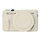 Easy Hood G7X Mark II Case Protective Case for Canon Powershot G7X Mark II Digital Camera Removable Lens Cover Silicone Sleeve Soft Camera Cover Rubber Protective Body Skin Beige