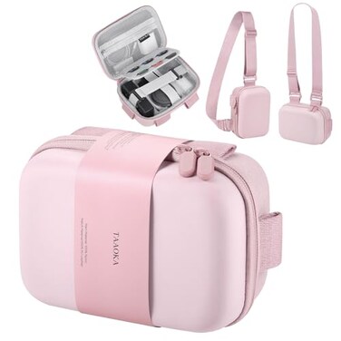 TAAOKA Digital Camera Case Waterproof Protective Small Camera Bag with 2 Carrying Ways Lightweight camera sling bag for PowerShot ELPH 180190 Sony DSCW800DSCW830 Pink