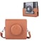 HIYQIN Fuji Wide EVO 2in1 Instant Camera Case PU Leather Protective Case for Instax Wide EVO Caemra and Printer WIDE EVO Carrying Bag with Adjustable Shoulder Strap Brown