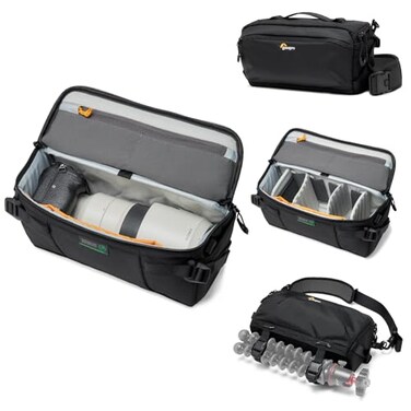Lowepro ProTactic Lite SLX 120 AW III Camera Sling Bag Professional Camera Rain Cover Lightweight Crossbody Sling Backpack for Photographer Videographer Volume 5L for DSLRMirrorless