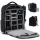CADeN Camera Backpack Extra Large DSLR Camera Bag with 17 Laptop Compartment Waterproof Rain Cover Professional Travel Hiking Camera Backpack Bag