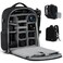 CADeN Camera Backpack Extra Large DSLR Camera Bag with 17 Laptop Compartment Waterproof Rain Cover Professional Travel Hiking Camera Backpack Bag