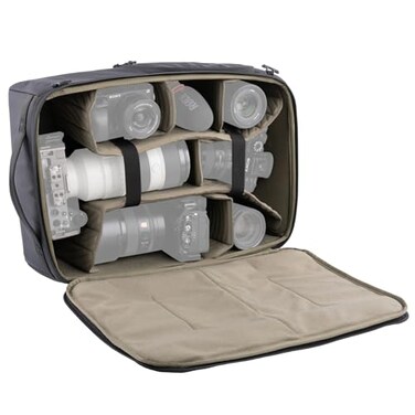 PGYTECH Large Camera Insert Bag Waterproof Lens Pouch for Photographers and Traveler Lightweight DSLRSLR Lens Carring Case with Thicken Partition for CanonNikonSonyMirrorless Cameras