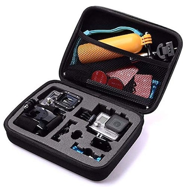 TEKCAM Action Camera Carrying Case Protective Storage Bag Compatible with Gopro Hero 13 12 11 10 9 8 7AKASO EK7000Brave 4Brave 7 LEBrave 8APEXCAMDragon Touch Action Camera Medium