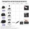 CADeN Compact Camera Shoulder Crossbody Bag Case Compatible for Nikon Canon Sony SLRDSLR Mirrorless Cameras and Lenses Waterproof10 S Black
