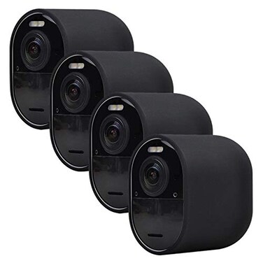 Pickle Power Silicone Case Cover for Arlo Camera Weatherproof Protective Skin Cover for Arlo UltraUltra 2Pro 4Pro 3 Black 4 Pack