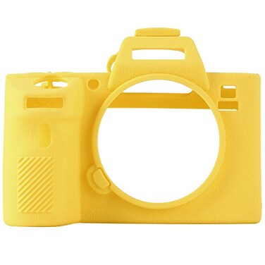 STSEETOP Camera Case Compatible with Sony A7III A7RIII Sony ILCE7RIII A73 A7R3 Protective Silicone DSLR Skin Cover Detachable Cage Shockproof DustproofYellow