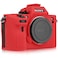 STSEETOP Camera Case Compatible with Sony A7III A7RIII Sony ILCE7RIII A73 A7R3 Protective Silicone DSLR Skin Cover Detachable Cage Shockproof DustproofRed