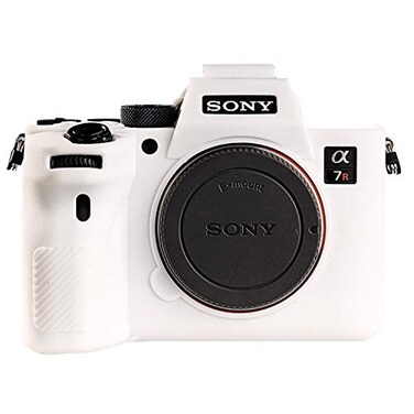 STSEETOP Camera Case for Sony A7RIV A7R4 Protective Silicone DSLR Skin Cover Detachable Cage Shockproof Dustproof White