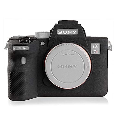 STSEETOP Camera Case for Sony A7RIV A7R4 Protective Silicone DSLR Skin Cover Detachable Cage Shockproof Dustproof Black
