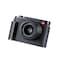SIUTATDSH Camera Half Case for Leica Q3 Vintage Metal Genuine Leather Camera Protective Cases Stylish Portable Shockproof Black